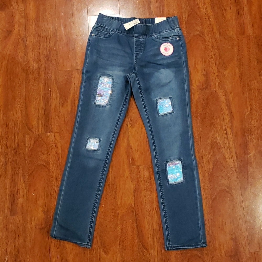 BNWT Justice jeans leggings